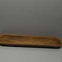 Wooden Dough Bowls DecorativeRustic Bread Long Bowls Decor Wood Tray, Hand Carved for Table Centerpiece Decor, Home Decor(30 * 6 * 2 inch Brown)