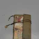 Leather Journal Notebook, MALEDEN Spiral Bound Traveler Notebook for Women Men Thanksgiving Refillable Daily Planner Sketchbook Diary with Zipper Pocket (A6, Stamps)