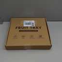 Marble Tray, White Bathroom Countertop, Decorative Serving Tray for Kitchen Counter and Coffee Table, Round Vanity Trays for Skincare and Perfume, Italian Statuario Natural Marble, 11.8