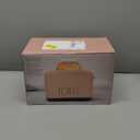 Rae Dunn Toaster, Stainless Steel 2 Slice Square Toaster, Wide Slot with 5 Browning Levels, with Bagel, Defrost and Cancel Options (Blush)