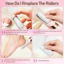 Callus Remover for Feet，Electric Foot Callus Remover with 2 Rollers 2 Speed,16 in1 Rechargeable Foot File Pedicure Kits for Dead Hard Cracked Dry Skin