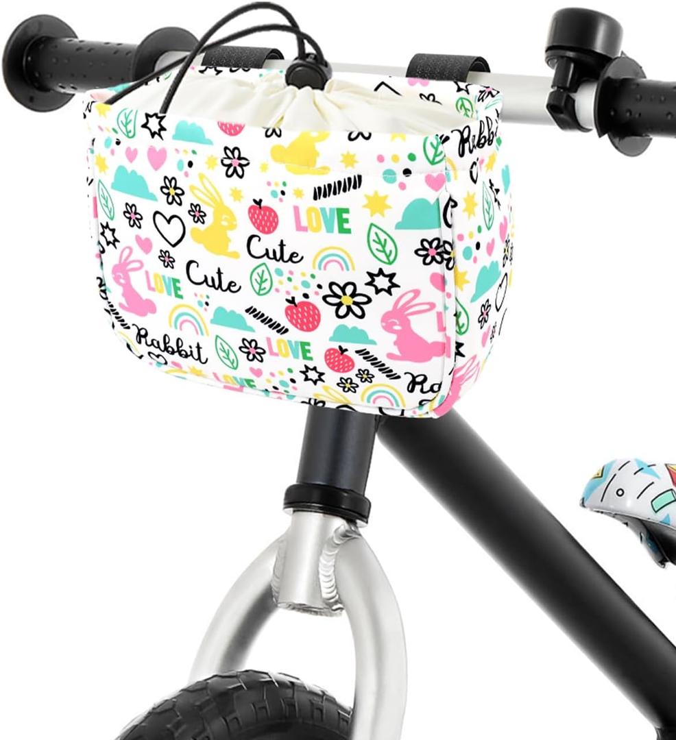 ANZOME Bike Basket for Girls, Children's Front Bike Decoration Accessory for Girls & Boys Gift Fits Most Children's Bikes Like Tricycle, Balance Bike, Scooter ANZOME Bike Basket for Girls, Children's Front Bike Decoration Accessory for Girls & Boys Gift Fits Most Children's Bikes Like Tricycle, Balance Bike, Scooter