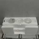 3 Lights Vanity Light, Polished Chrome Bathroom Wall Light Fixture Over Mirror, Modern Wall Sconce with Clear Glass Shade, Farmhouse Mount Lamp for Washroom, Living Room, Workshop