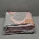 The Peanutshell 4 Piece Organic Cotton Baby Crib Bedding Set for Girls - Newborn, Infant & Toddler Nursery Bed Set Decor with Two Crib Sheets, Dust Ruffle Comforter - Safari Oasis