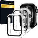 Ailun for Apple Watch Series 11/ 10 Screen Protector Case [46mm], Ultra-Thin Hard PC Case Built in Tempered Glass for iWatch, Shockproof Cover with Button [2 Pack][Clear]