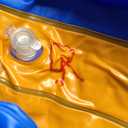 Snow Tube for Adults 2 Person, Heavy-Duty Inflatable Snow Sled with 600D Fabric Cover, Backrest, Tow Rope & Reinforced Handles, Hyperzoo Winter TobogganIdeal for Family & Friends