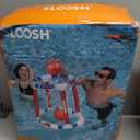 Sloosh Pool Basketball Hoop Toys, Floating Basketball Pool Game, Swimming Floats Toys with Balls Pump, Summer Outdoor Water Play Toy for Kids and Adults (Red Blue)
