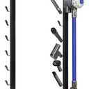 6 Hooks Dyson Vacuum Stand, Stable Metal Storage Floor Stand Docking Station Attachments Holder for Dyson V15 V11 V10 V8, V7 , V6 Cordless Stick Vacuum Clearners & Accessories Organizer (6 Hooks)