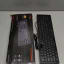 Perixx PERIBOARD-317 Wired Backlit USB Keyboard, Big Print Letter with White Illuminated LED, US English Layout, Black