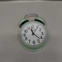 Loud Alarm for Deep Sleepers 4'' Twin Bell Alarm Clock with Backlight for Bedroom and Home Decoration(Green)