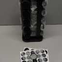 KALINCO Rotating Spice Rack, Spice Rack Organizer for Cabinet, Spice Rack with Jars(20-Jar), Revolving Spice Organizer, Spice Carousel Tower for Kitchen, Black