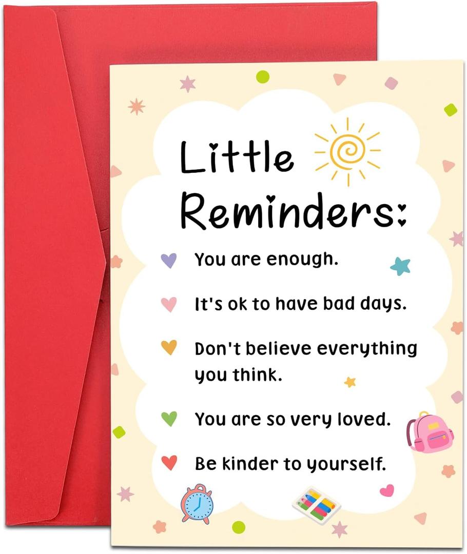 First Day of Kindergarten Cards for Son Daughter Back to School Supplies Dorm Room Essentials Students Inspirational 1st Day of School Gifts for Kids Girls Boys College Preschool 2th 3th 4th 5th grade