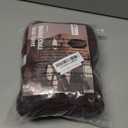 Genina Waterproof Chair Seat Covers Dining Room Chair Covers Stretch Seat Cover for Dinning Room Chair Protector Slipcovers for Kitchen, Hotel (4, Flower Pattern-Chocolate)