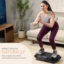 Lifepro Waver Vibration Plate Exercise Machine High-Intensity Vibration Plate for Lymphatic Drainage Full-Body Workout Vibrating Platform with Loop Bands Fitness Equipment for Strength & Toning