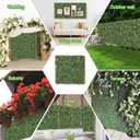 Artificial Grass Wall Panels, 12 Pack 10"x10" Boxwood Hedge Wall Panels with 100 Zip Ties, Boxwood Backdrop for Outdoor Indoor Decorative Fences Privacy Hedge