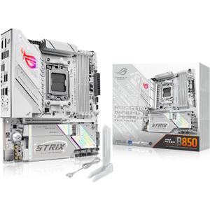 ASUS ROG Strix B850-G Gaming WiFi AMD AM5 B850 mATX Motherboard, Advanced AI PC Ready, 14+2+1 Power Stages, DDR5 Slots, 4X M.2 Slots, PCIe 5.0 Ready, WiFi 7, 2.5G LAN, USB 20Gbps Type-C, AI Advisor