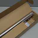 Satin Nickel Curtain Rods for Windows 18 to 45 inches, 1 Inch Modern Metal Drapery Rods, Adjustable Heavy Duty Curtain Pole with Round Finials(18"-45"Satin Nickel)