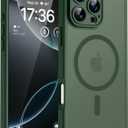 TOCOL Magnetic for 16 Pro Alpine Green Case, Upgraded Full Camera Protection, Compatible with Magsafe, Drop Protection, Translucent Matte Back Bumper for iPhone 16 Pro 6.3-Inch (Alpine Green)