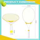 Liliful 4 Pcs Tennis Rackets for Adults Recreational 4 Players 27 Inch Tennis Racquets Lightweight Tennis Rackets Bulk for Women Men Tennis Training and Beginners with Overgrips and Carry Bag