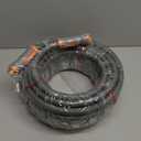 YAMATIC Heavy Duty Garden Hose 5/8 in x 60 ft with Swivel Handle, Super Flexible Water Hose, All-weather, Lightweight, Burst 600 PSI, Gray