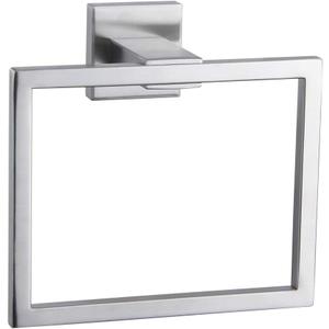 Hand Towel Holder for Bathroom SUS 304 Stainless Steel Towel Ring Heavy Duty Hand Towel Racks Wall Mount Simple Square Towel Hanger, Brushed Finish