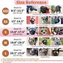 Mayerzon Short Snout Dog Muzzle for French Bulldog with Full Pant Design to Prevent Eating Biting, Soft Mesh Dog Muzzle for Shih Tzu Pug English Bulldog for Grooming Walking, Allow to Drink and Feed, S