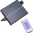 Replacement Solar Panel, Automatic Adjustable Solar String Light Control Box with Remote Control, Solar Lamp String Circuit Board (Output Boost 24V)