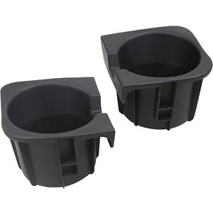 Osompar Cup Holder Insert (Pair) Compatible with 2005-2015 Toyota Tacoma Replaces 66991-04012 66992-04012