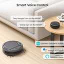 Lefant M210P Robot Vacuum Cleaner, 4000pa Suction, 200 Mins Runtime, Super Thin, Quiet, Self-Charging, Ideal for Pet Owners, Multi Surface Cleaning, APP/WiFi/Alexa Control, Gray
