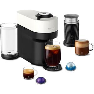 Nespresso Vertuo Pop+ Coffee and Espresso Maker by Breville with Milk Frother, Coconut White