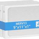 9 x 11 x 1 MERV 13 Replacement Dehumidifier Filter Compatible with Santa Fe Compact70, Ultra70, Element, Compact2, UA 65H dehumidifier Models, 4 Pack