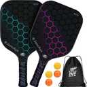 Pickleball-Paddles-Set of 4 or 2 Rackets by JoncAye, USAPA Approved Pickle-Ball Equipment with Balls, Bag, Accessories, Fiberglass Graphite Pickleball Racquet Set for Men, Women, Kids, Adults