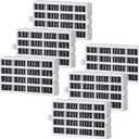 Refrigerator Air Filter Replacement for Whirlpool W10311524, Kitchenaid Refrigerator Air Filters and Jenn-Air FreshFlow AirFilter Replace, Effective Filtration with Pre-Filter (6 Pack)