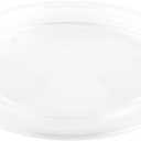 Restaurantware LIDS ONLY: Bio Tek 3.5 x 0.4 Inch Container Lids 25 Durable Round Lids - Tight Seal Only Lids Clear PET Soup Container Lids Disposable Containers Sold Separately