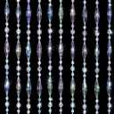 ANMINY 30 Strands Beaded Curtains Doorways Iridescent Crystal Door Beads Curtains High-Density Acrylic Hanging Doorway String Curtains for Window Living Room Wedding 35" x 79" - Oval Beads : Home & Kitchen