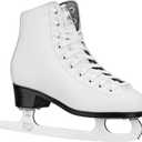 Lake Placid Cascade Girl's Figure Ice Skates White Size (1)