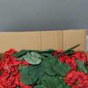 Hananona 6 Pcs Artificial Geranium Flowers for Outdoors Geranium Silk Red Flower Outdoor UV Resistant Garden Plants Faux Flowers for Christmas Home Kitchen Table Centerpieces Decor (6, Red)