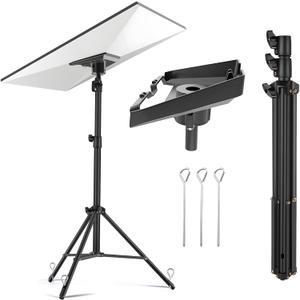 Starlink Gen 3 Tripod Stand with Tent Stakes & Alloy Pipe Adapter, Portable Rev4 Disc Mounting Kit for Camping, Outdoor Activities, Temporary Workplaces - Weatherproof Ground Anchor for Satellite Dish