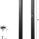 ALLCOS 36 Inch Metal Bar Table Legs, Heavy Duty Dining Table Leg Desk Legs with Adjustment Feet, Black, Set of 2