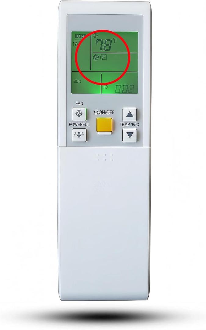 Replacement Remote Control Compatible for Daikin Air Conditioner FTXN09KEVJU FTXN12KEVJU FTXN15KVJU FTXN18KVJU FTXN24KVJU