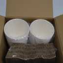 JOLLY PARTY [50 Pack] 12 oz Paper Coffee Cups, Disposable Paper Coffee Cup with Lids, Sleeves, and Stirrers, Hot/Cold Beverage Drinking Cup for Water, Juice or Tea, Suitable for Home, Shops and Cafes (12oz 50Pack)