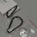 Carabiner Caribeaner Clip,Extra Large 4" Aluminum Carabeaner Keychain Hook,Spring Snap Key Chain Clip