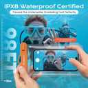 Rynapac IPX8 Waterproof Phone Pouch - 8.5in, 2 Pack Waterproof Phone Case for iPhone 17 16 15 Pro Max, Galaxy S26 S25 Ultra, Cellphone Dry Bag with Lanyard for Beach Vacation Travel Cruise Essentials