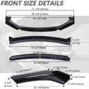 JMTBNO Universal Front Lip for Car,Front Bumper Splitter Lip Splitter Body Kit Compatible with Honda Civic Accord Audi Q5 A5 Toyota Camry Corolla Nissan Altima Ford Mazda