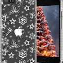 Christmas Phone Case Compatible for iPhone SE 2nd Gen&3rd Gen,Aesthetic Xmas Case Compatible for iPhone 7/8,Soft TPU Funny Christmas Winter Pattern Designed Anti-Slip Shockproof Phone Case