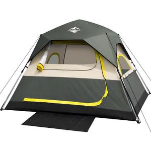 Tent 4 Person Tents for Camping - Instant Cabin Tent Setup in 50 Seconds with Rainfly & Windproof, Portable Pop Up Tents with Carry Bag for Family Outdoor Camping & Hiking