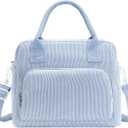 Lunch Bag Women Lunch Box for Women Adult Cute Insulated Lunch Bag Lager Cooler Lunch Tote Bags for Work Picnic (Blue)