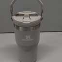 Stanley IceFlow Flip Straw Tumbler with Handle 20 oz | Twist On Lid and Flip Up Straw | Leak Resistant Water Bottle | Insulated Stainless Steel |BPA-Free | Ash