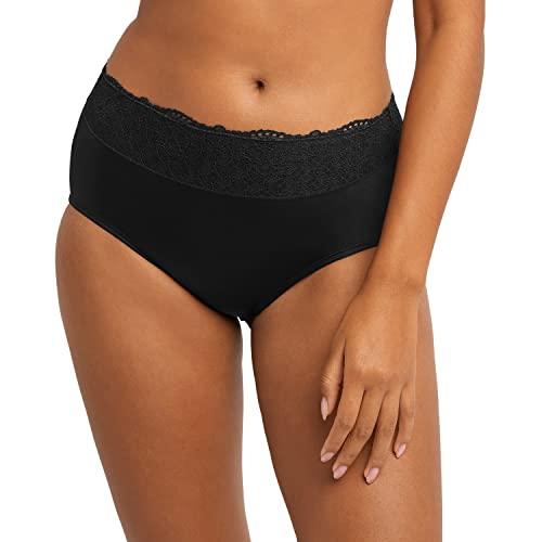 Bali Women's Hi-Cut Panties, High-Waisted Smoothing Panty, High-Cut Brief Underwear for Women, Comfortable Underpants, XL
