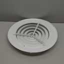 Fits 10 Inch Neck Air Duct | Steel Round Air Supply Diffuser for Ceiling by Handua | Round Diffuser Vent Cover | White | Outer Dimension: 13-15/16"